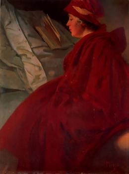阿爾豐斯 穆夏 The Red Cape 阿爾豐斯 穆夏 The Red Cape